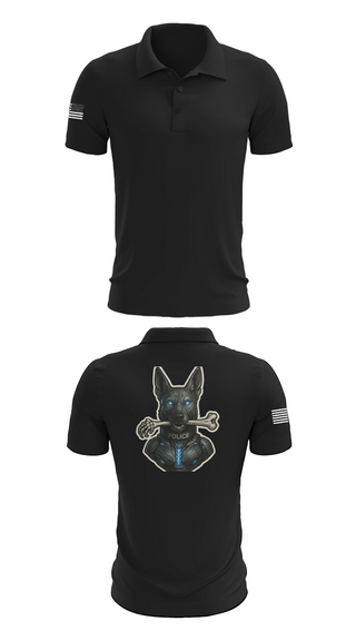 Short Sleeve Performance Polo, Willoughby K9, Police, Teamtime, Team time, sublimation, custom sports apparel, team uniforms, spirit wear, spiritwear, sports uniforms, custom shirts, team store, custom team store, fundraiser sports, apparel fundraiser