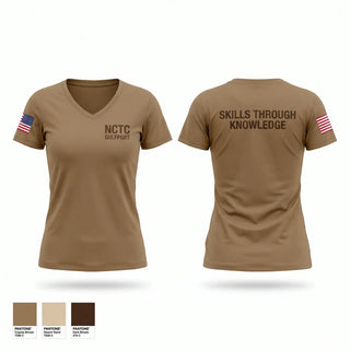 Womens Short Sleeve Vneck Shirt, NCTC GULFPORT, Navy, Teamtime, Team time, sublimation, custom sports apparel, team uniforms, spirit wear, spiritwear, sports uniforms, custom shirts, team store, custom team store, fundraiser sports, apparel fundraiser