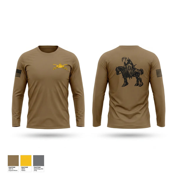 Long Sleeve Performance Shirt, Defender Troop 1-94 CAV, National Guard, Teamtime, Team time, sublimation, custom sports apparel, team uniforms, spirit wear, spiritwear, sports uniforms, custom shirts, team store, custom team store, fundraiser sports, apparel fundraiser