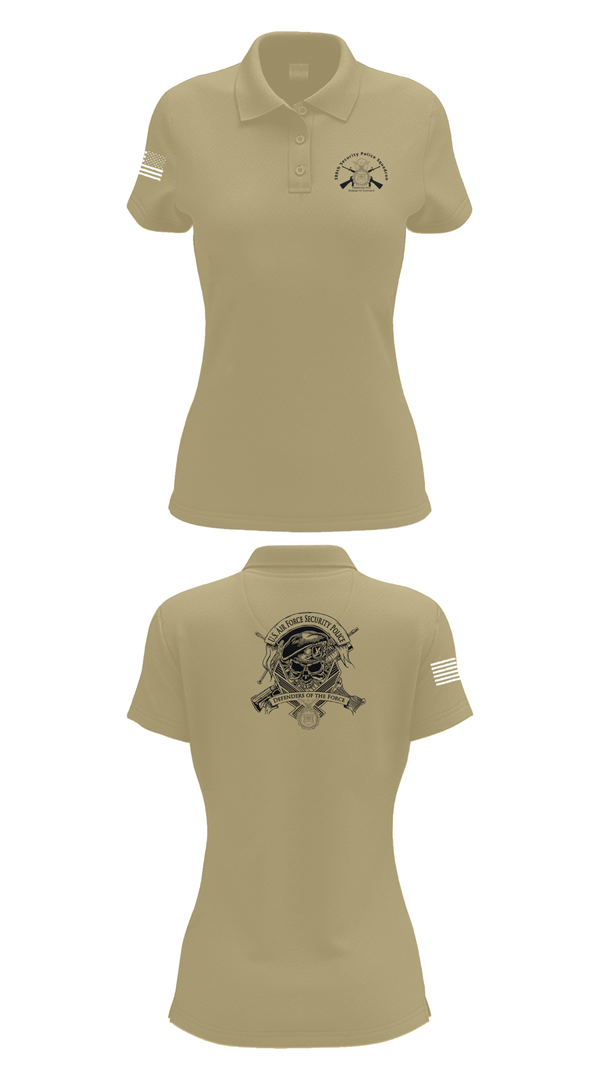 Womens Short Sleeve Performance Polo, 380th Security Police Squadron, , Teamtime, Team time, sublimation, custom sports apparel, team uniforms, spirit wear, spiritwear, sports uniforms, custom shirts, team store, custom team store, fundraiser sports, apparel fundraiser