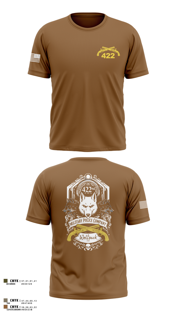 Old School Cotton Feel Shirt, 422nd Military Police Company, Army, Teamtime, Team time, sublimation, custom sports apparel, team uniforms, spirit wear, spiritwear, sports uniforms, custom shirts, team store, custom team store, fundraiser sports, apparel fundraiser