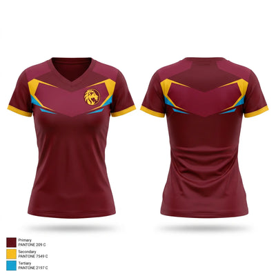 Lions Women's Short Sleeve V-neck Shirt - 1