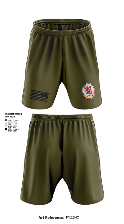 3rd Battalion 13th Field Artillery Regiment 52621930 Athletic Shorts With Pockets - 4