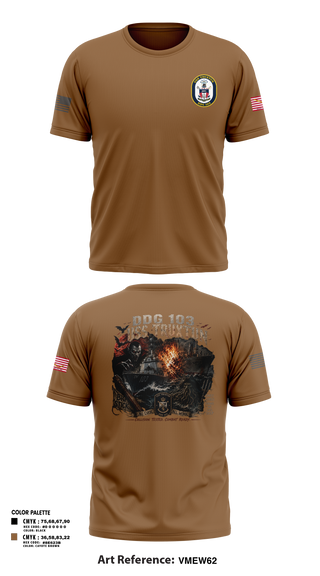 Short Sleeve Performance Shirt, USS Truxtun DDG 103, Navy, Teamtime, Team time, sublimation, custom sports apparel, team uniforms, spirit wear, spiritwear, sports uniforms, custom shirts, team store, custom team store, fundraiser sports, apparel fundraiser