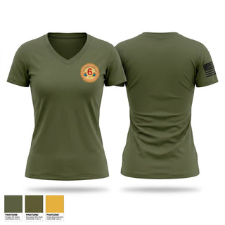 Womens Short Sleeve Vneck Shirt, 6th Motor Transport Battalion (6th MTBN), Marines, Teamtime, Team time, sublimation, custom sports apparel, team uniforms, spirit wear, spiritwear, sports uniforms, custom shirts, team store, custom team store, fundraiser sports, apparel fundraiser
