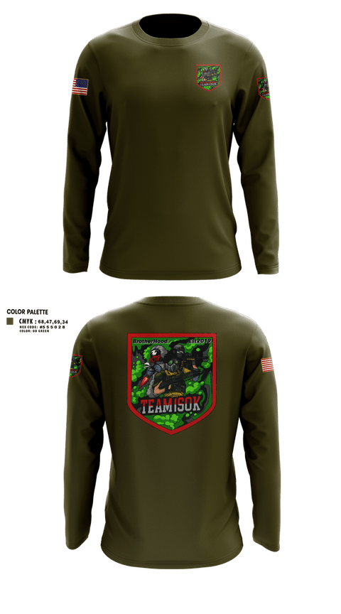 Long Sleeve Performance Shirt, 1SOK, Army, Teamtime, Team time, sublimation, custom sports apparel, team uniforms, spirit wear, spiritwear, sports uniforms, custom shirts, team store, custom team store, fundraiser sports, apparel fundraiser