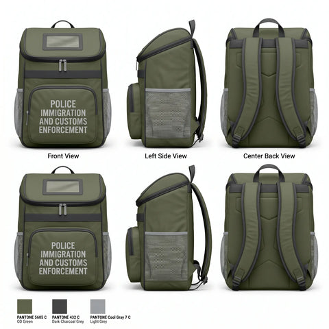 Gear Bag, Police - immigration and customs enforcement, Police, Teamtime, Team time, sublimation, custom sports apparel, team uniforms, spirit wear, spiritwear, sports uniforms, custom shirts, team store, custom team store, fundraiser sports, apparel fundraiser