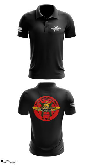 Short Sleeve Performance Polo, 3rd Reconnaissance Battalion, Force Co, Marines, Teamtime, Team time, sublimation, custom sports apparel, team uniforms, spirit wear, spiritwear, sports uniforms, custom shirts, team store, custom team store, fundraiser sports, apparel fundraiser