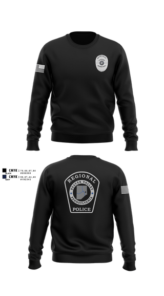 Crew Neck Sweatshirt, Beaver Valley Regional Police Department, Police, Teamtime, Team time, sublimation, custom sports apparel, team uniforms, spirit wear, spiritwear, sports uniforms, custom shirts, team store, custom team store, fundraiser sports, apparel fundraiser