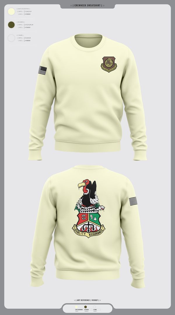 Crew Neck Sweatshirt, 452nd MXG, Air Force, Teamtime, Team time, sublimation, custom sports apparel, team uniforms, spirit wear, spiritwear, sports uniforms, custom shirts, team store, custom team store, fundraiser sports, apparel fundraiser