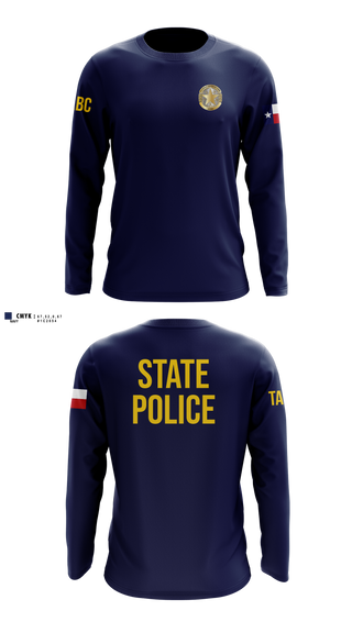 Long Sleeve Performance Shirt, Texas alcoholic beverage commission, Police, Teamtime, Team time, sublimation, custom sports apparel, team uniforms, spirit wear, spiritwear, sports uniforms, custom shirts, team store, custom team store, fundraiser sports, apparel fundraiser
