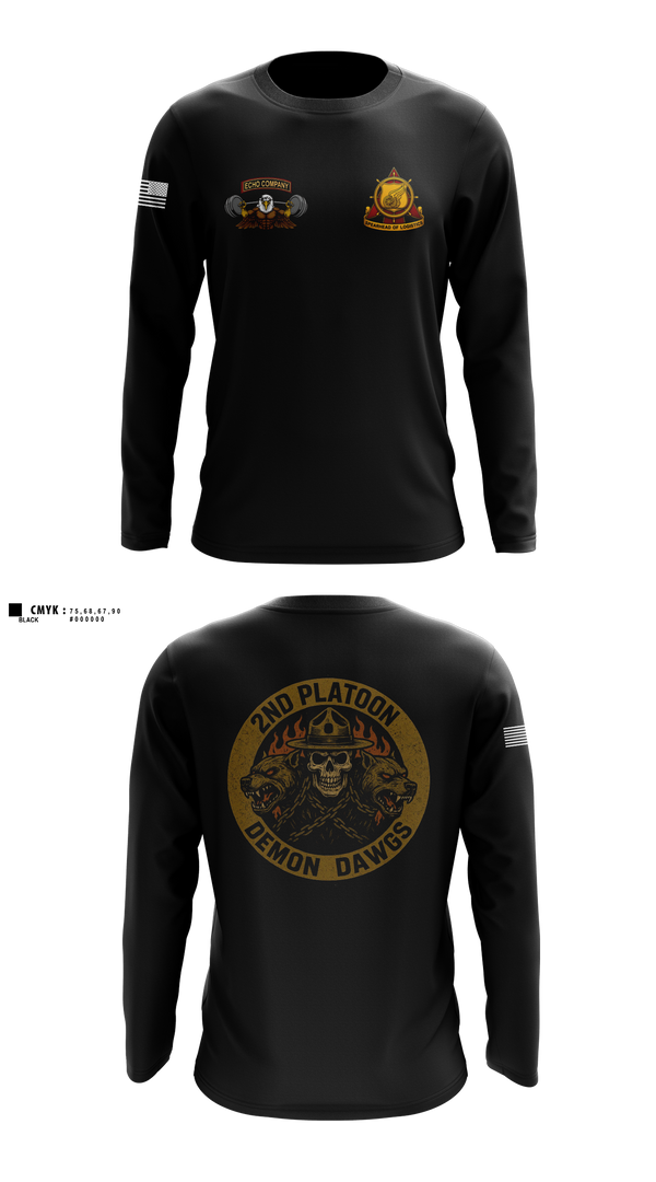Long Sleeve Performance Shirt, Echo Company, , Teamtime, Team time, sublimation, custom sports apparel, team uniforms, spirit wear, spiritwear, sports uniforms, custom shirts, team store, custom team store, fundraiser sports, apparel fundraiser