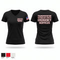 Transportion Technology Center Emergency Services Women's Short Sleeve V-neck Shirt - 1