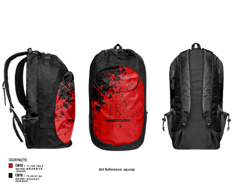 Gear Bag, Rustburg High School Wrestling, Wrestling, Teamtime, Team time, sublimation, custom sports apparel, team uniforms, spirit wear, spiritwear, sports uniforms, custom shirts, team store, custom team store, fundraiser sports, apparel fundraiser