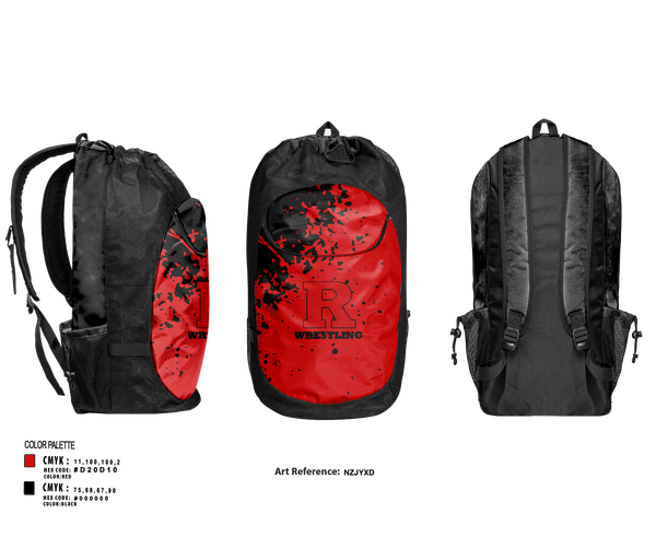 Gear Bag, Rustburg High School Wrestling, Wrestling, Teamtime, Team time, sublimation, custom sports apparel, team uniforms, spirit wear, spiritwear, sports uniforms, custom shirts, team store, custom team store, fundraiser sports, apparel fundraiser
