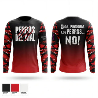 Long Sleeve Performance Shirt, PERROS DEL MAL, Men's Soccer, Teamtime, Team time, sublimation, custom sports apparel, team uniforms, spirit wear, spiritwear, sports uniforms, custom shirts, team store, custom team store, fundraiser sports, apparel fundraiser