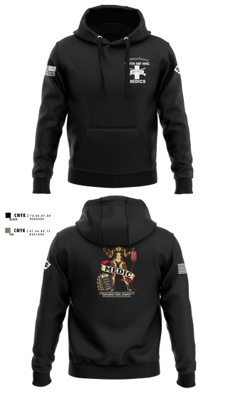 Hoodie, 179 HHC Medics, National Guard, Teamtime, Team time, sublimation, custom sports apparel, team uniforms, spirit wear, spiritwear, sports uniforms, custom shirts, team store, custom team store, fundraiser sports, apparel fundraiser
