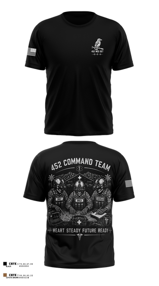 Old School Cotton Feel Shirt, 452 MED DET, Army, Teamtime, Team time, sublimation, custom sports apparel, team uniforms, spirit wear, spiritwear, sports uniforms, custom shirts, team store, custom team store, fundraiser sports, apparel fundraiser
