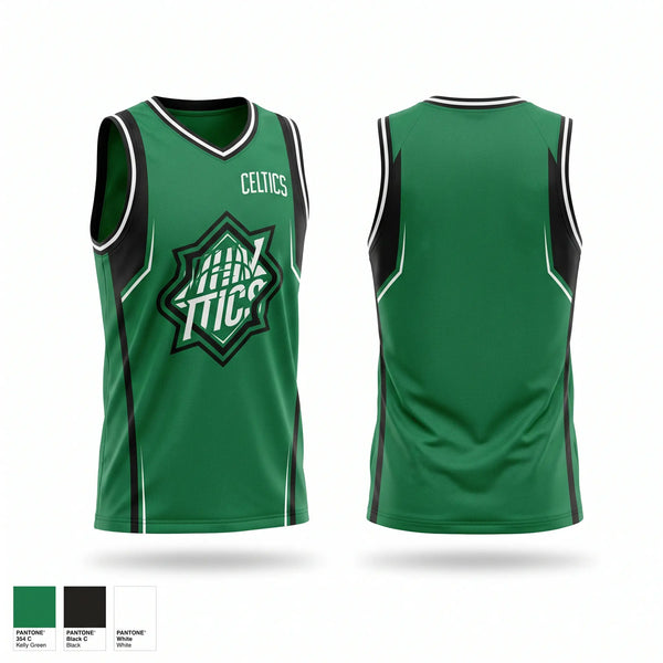 Mens Basketball Jersey, CELTICS, Men's Basketball, Teamtime, Team time, sublimation, custom sports apparel, team uniforms, spirit wear, spiritwear, sports uniforms, custom shirts, team store, custom team store, fundraiser sports, apparel fundraiser
