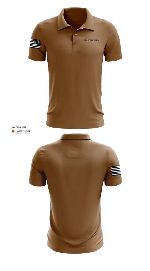Short Sleeve Performance Polo, 299th BEB, Army, Teamtime, Team time, sublimation, custom sports apparel, team uniforms, spirit wear, spiritwear, sports uniforms, custom shirts, team store, custom team store, fundraiser sports, apparel fundraiser