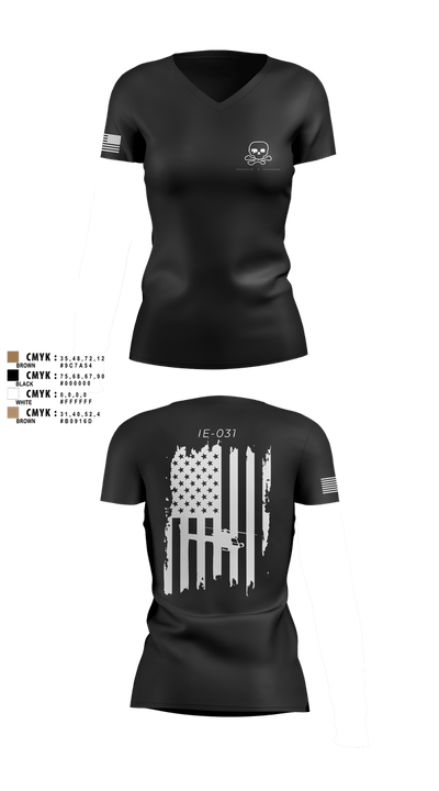 TRF 911 66573604 Women's Short Sleeve V-neck Shirt - 41