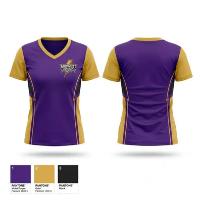 Midwest Legends 52133609 Women's Short Sleeve V-neck Shirt - 1
