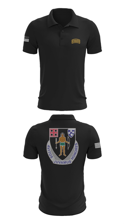 Chaos Company, 1-182 Infantry 69873429 Short Sleeve Performance Polo - 27