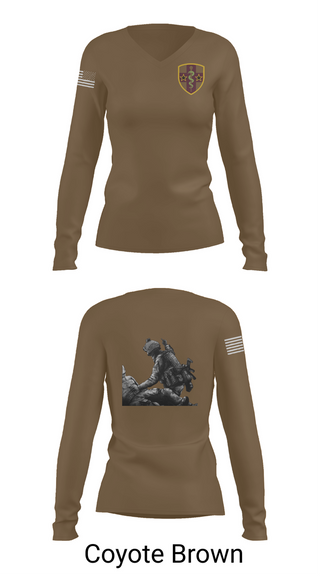 Womens Long Sleeve Vneck Shirt, 7455th MORU, , Teamtime, Team time, sublimation, custom sports apparel, team uniforms, spirit wear, spiritwear, sports uniforms, custom shirts, team store, custom team store, fundraiser sports, apparel fundraiser