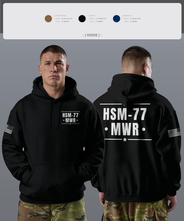 Hoodie, HSM-77 MWR, , Teamtime, Team time, sublimation, custom sports apparel, team uniforms, spirit wear, spiritwear, sports uniforms, custom shirts, team store, custom team store, fundraiser sports, apparel fundraiser