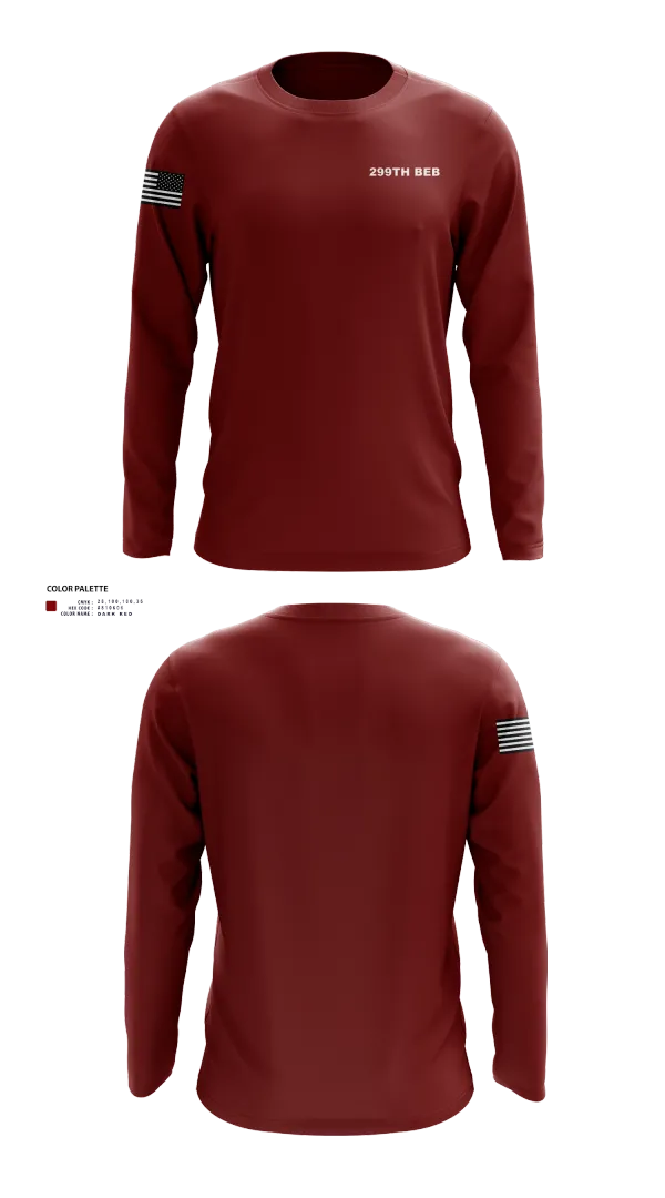 Long Sleeve Performance Shirt, 299th BEB, Army, Teamtime, Team time, sublimation, custom sports apparel, team uniforms, spirit wear, spiritwear, sports uniforms, custom shirts, team store, custom team store, fundraiser sports, apparel fundraiser