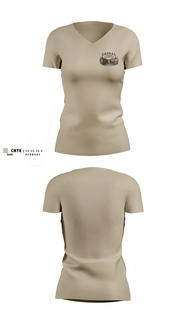 Family Reunion Women's Short Sleeve V-neck Shirt - 1