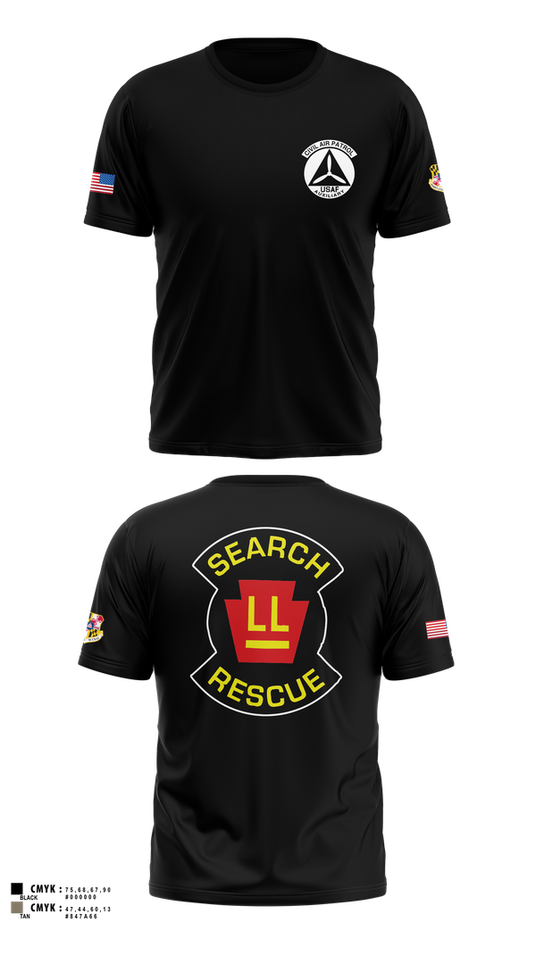 Old School Cotton Feel Shirt, Wicomico Composite Squadron, Air Force, Teamtime, Team time, sublimation, custom sports apparel, team uniforms, spirit wear, spiritwear, sports uniforms, custom shirts, team store, custom team store, fundraiser sports, apparel fundraiser