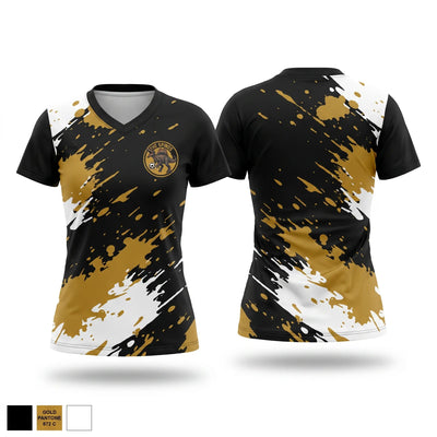 Spinos Women's Short Sleeve V-neck Shirt - 1