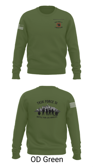 Crew Neck Sweatshirt, 1-185th IN BN, , Teamtime, Team time, sublimation, custom sports apparel, team uniforms, spirit wear, spiritwear, sports uniforms, custom shirts, team store, custom team store, fundraiser sports, apparel fundraiser