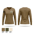 71ST CBRN SUPPLY 94714902 Women's Long Sleeve V-neck Shirt - 1