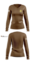 Bolivar County Sheriff Department 94821710 Women's Long Sleeve V-neck Shirt - 100