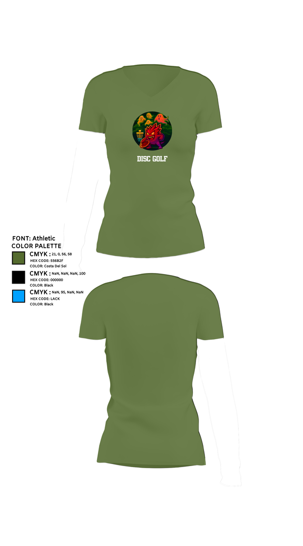 Womens Short Sleeve Vneck Shirt, Disc golf, Golf, Teamtime, Team time, sublimation, custom sports apparel, team uniforms, spirit wear, spiritwear, sports uniforms, custom shirts, team store, custom team store, fundraiser sports, apparel fundraiser