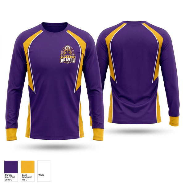 Long Sleeve Performance Shirt, Alakanuk Braves, Wrestling, Teamtime, Team time, sublimation, custom sports apparel, team uniforms, spirit wear, spiritwear, sports uniforms, custom shirts, team store, custom team store, fundraiser sports, apparel fundraiser