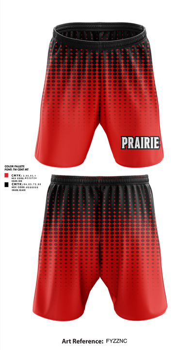 Clinton Prairie High School Dance 83427611 Athletic Shorts With Pockets - 1