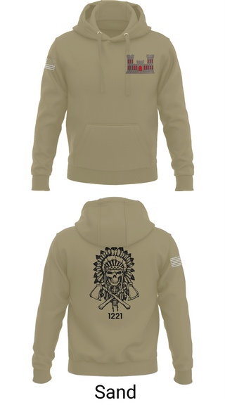 Hoodie, 1221st Route Clearance Co., National Guard, Teamtime, Team time, sublimation, custom sports apparel, team uniforms, spirit wear, spiritwear, sports uniforms, custom shirts, team store, custom team store, fundraiser sports, apparel fundraiser