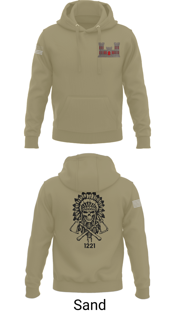 Hoodie, 1221st Route Clearance Co., National Guard, Teamtime, Team time, sublimation, custom sports apparel, team uniforms, spirit wear, spiritwear, sports uniforms, custom shirts, team store, custom team store, fundraiser sports, apparel fundraiser