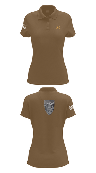 Womens Short Sleeve Performance Polo, HHB 113th FA / FIST, , Teamtime, Team time, sublimation, custom sports apparel, team uniforms, spirit wear, spiritwear, sports uniforms, custom shirts, team store, custom team store, fundraiser sports, apparel fundraiser