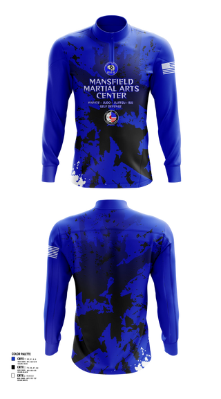 Quarter Zip Jacket, Mansfield Martial Arts Center, , Teamtime, Team time, sublimation, custom sports apparel, team uniforms, spirit wear, spiritwear, sports uniforms, custom shirts, team store, custom team store, fundraiser sports, apparel fundraiser