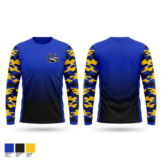 Long Sleeve Performance Shirt, Dr. Henry A Wise Jr. High School, Track & Field, Teamtime, Team time, sublimation, custom sports apparel, team uniforms, spirit wear, spiritwear, sports uniforms, custom shirts, team store, custom team store, fundraiser sports, apparel fundraiser