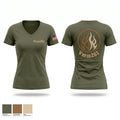 Vmm-261 Women's Short Sleeve V-neck Shirt - 1