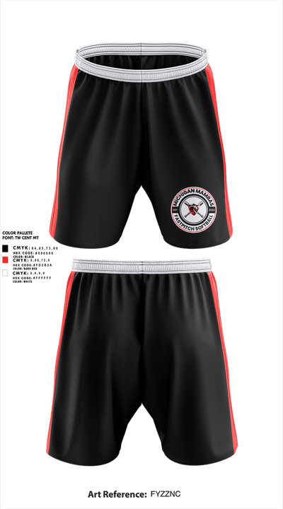 Michigan Mambas 88720882 Athletic Shorts With Pockets - 1