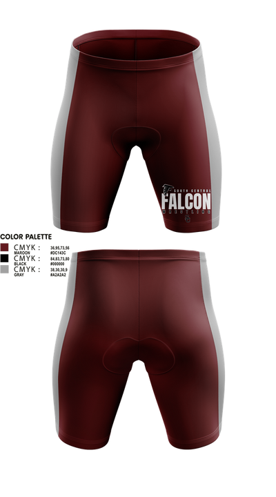 Soutch Central High School Falcons 32707913 Men's Compression Shorts - 1