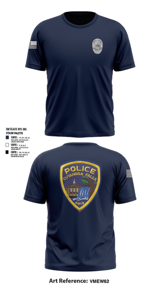 Short Sleeve Performance Shirt, Cuyahoga Falls Police Department, Police, Teamtime, Team time, sublimation, custom sports apparel, team uniforms, spirit wear, spiritwear, sports uniforms, custom shirts, team store, custom team store, fundraiser sports, apparel fundraiser