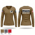 257TC 16271397 Women's Long Sleeve V-neck Shirt - 1