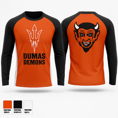 Dumas Demons 614182 Long Sleeve Performance Shirt 1